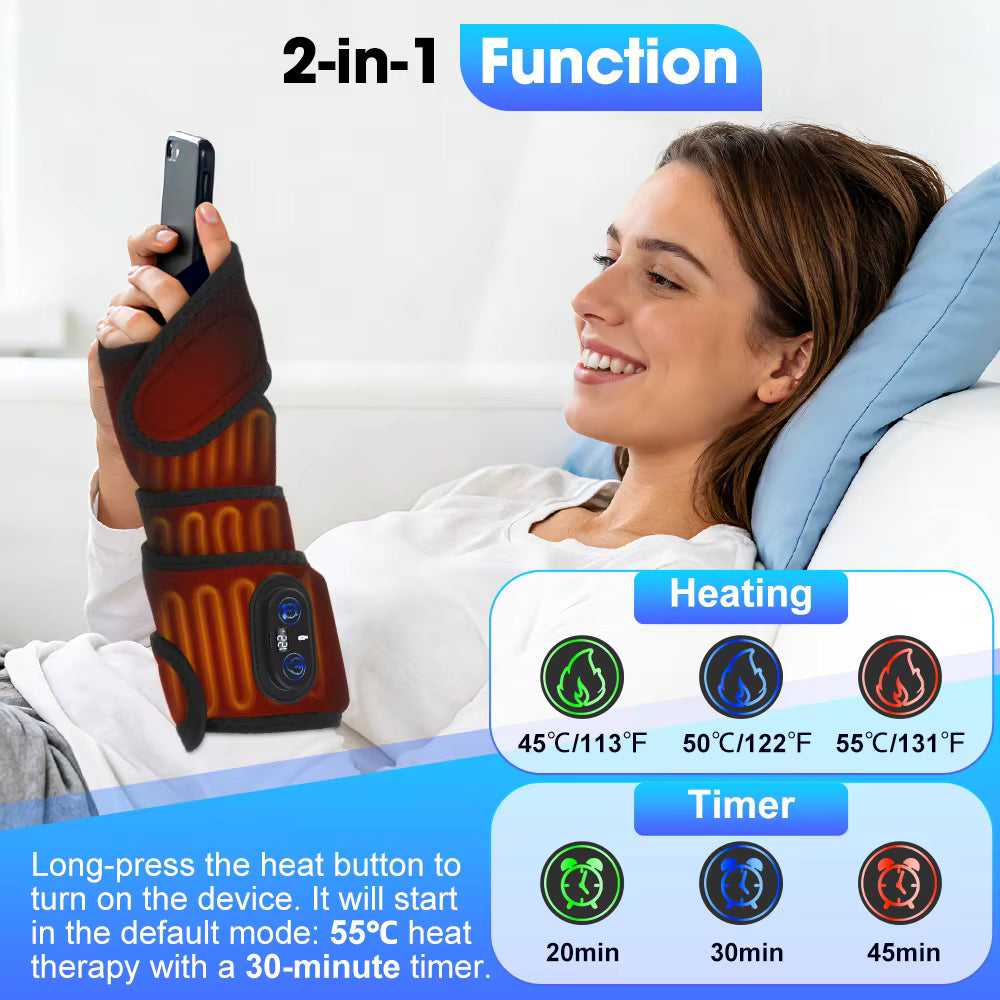 Cordless Heating Therapy Wrap with Digital Display – Extra-Long Heat Strap for Leg, Arm & Ankle