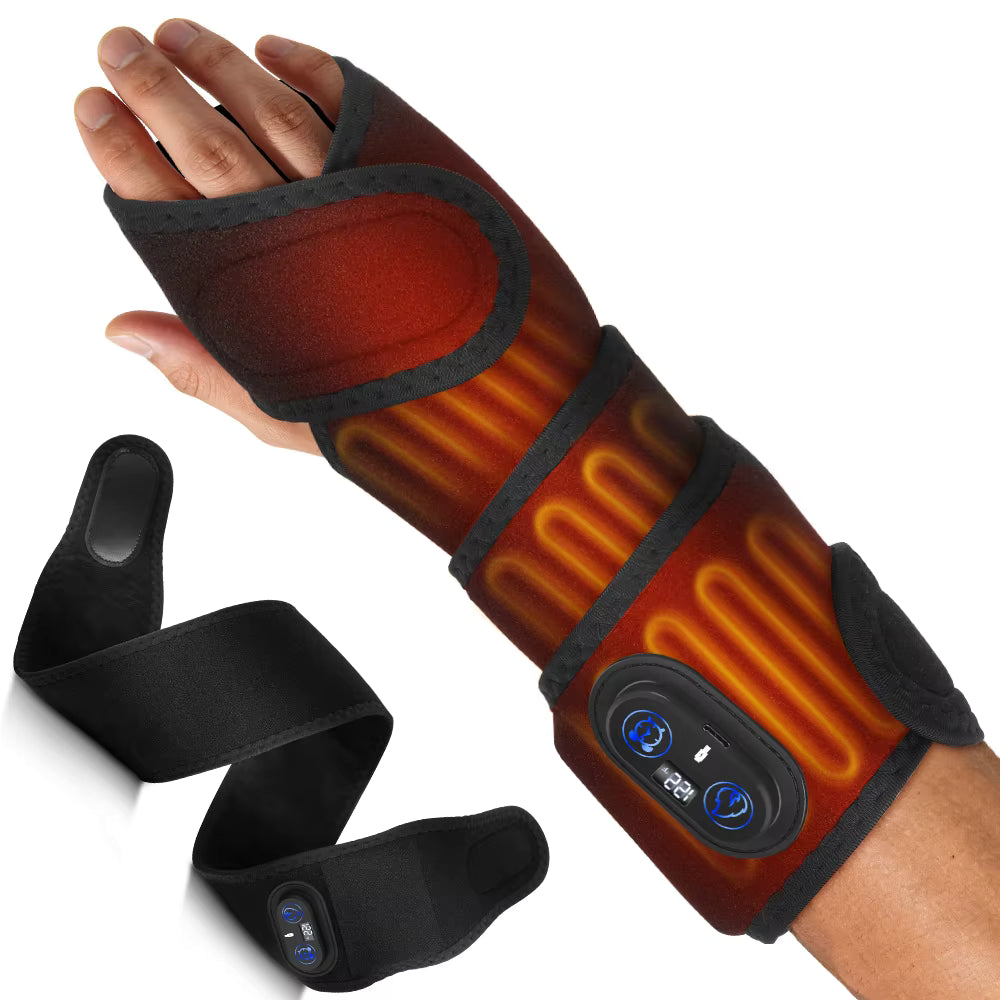 Cordless Heating Therapy Wrap with Digital Display – Extra-Long Heat Strap for Leg, Arm & Ankle