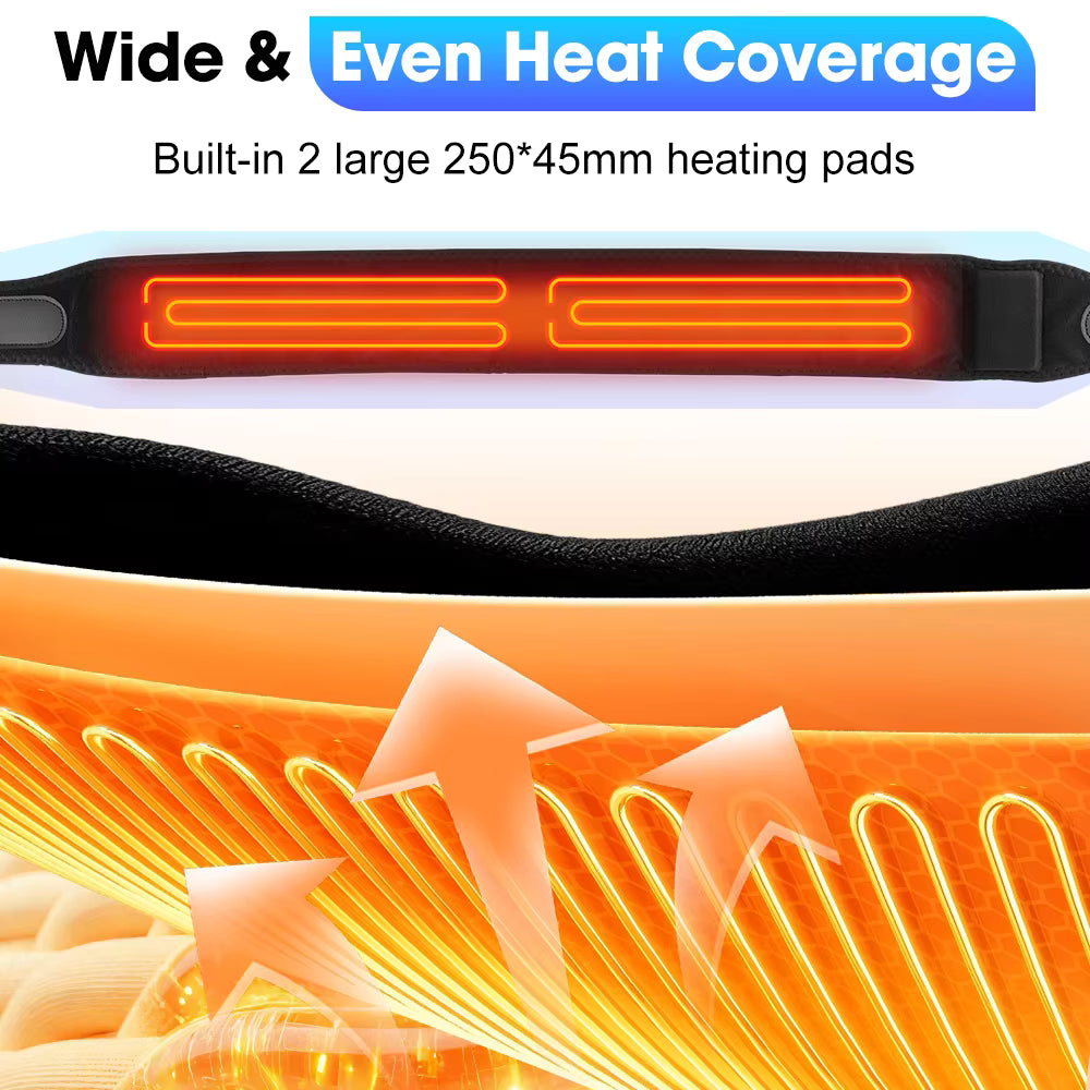 Cordless Heating Therapy Wrap with Digital Display – Extra-Long Heat Strap for Leg, Arm & Ankle