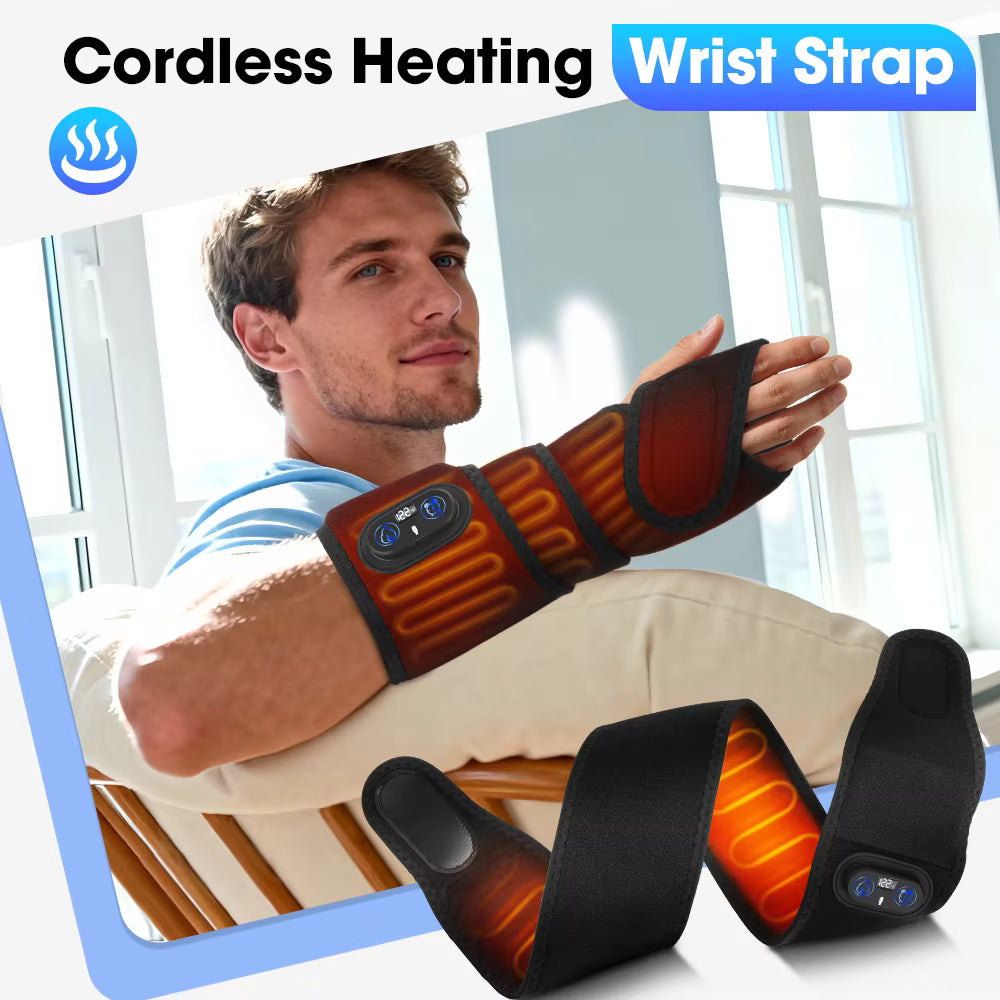 Cordless Heating Therapy Wrap with Digital Display – Extra-Long Heat Strap for Leg, Arm & Ankle
