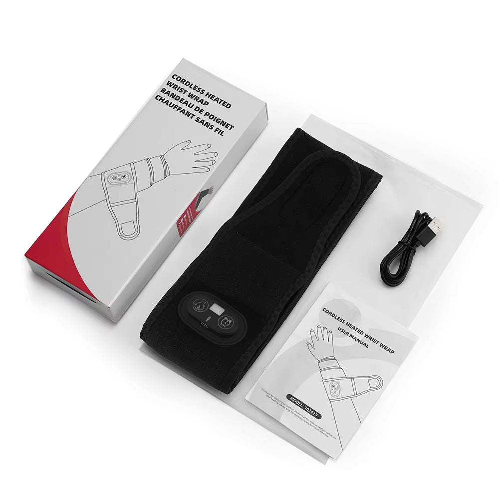 Cordless Heating Therapy Wrap with Digital Display – Extra-Long Heat Strap for Leg, Arm & Ankle