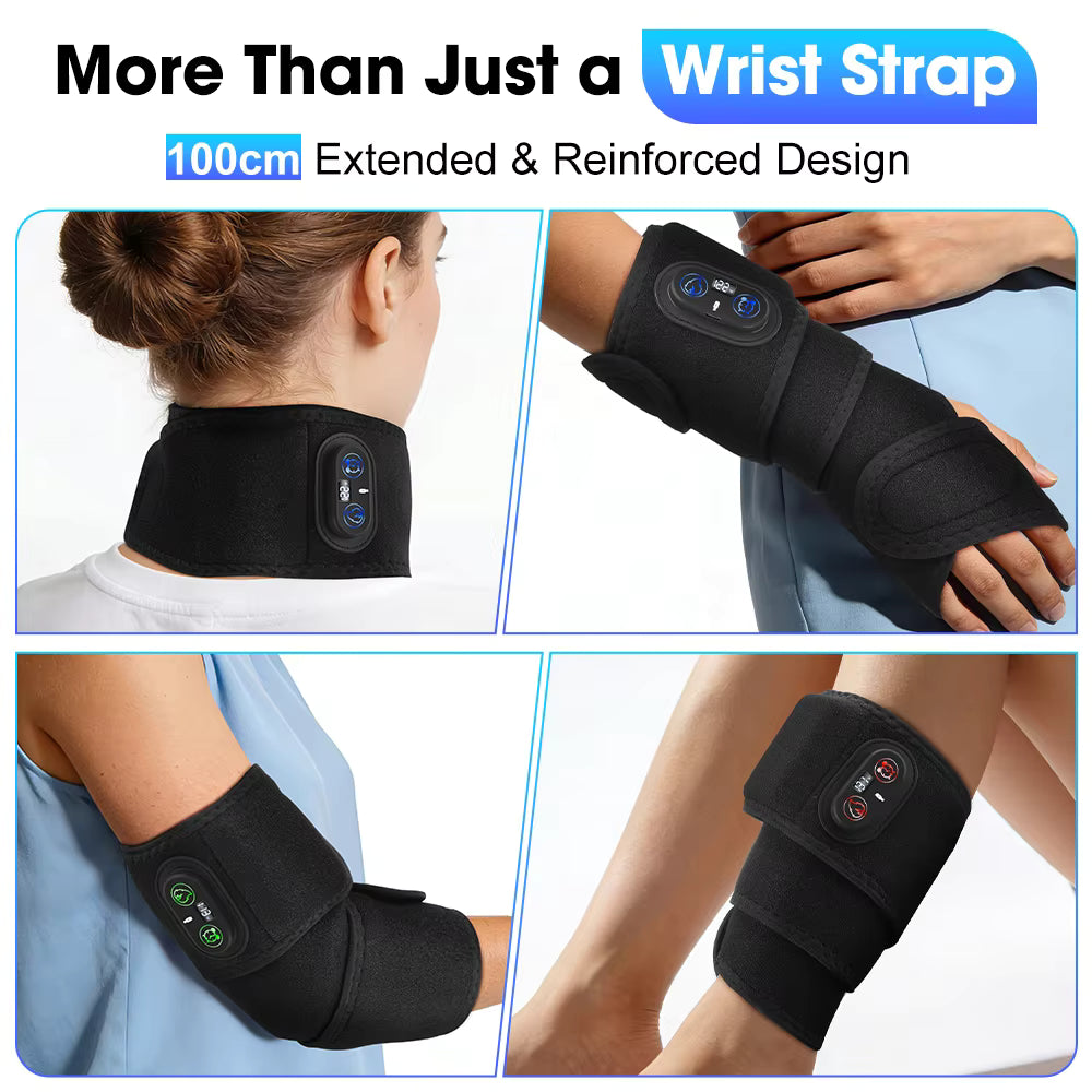Cordless Heating Therapy Wrap with Digital Display – Extra-Long Heat Strap for Leg, Arm & Ankle