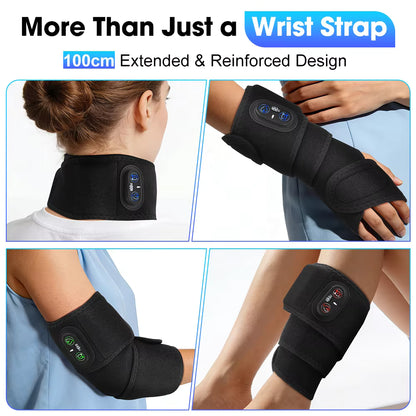 Cordless Heating Therapy Wrap with Digital Display – Extra-Long Heat Strap for Leg, Arm & Ankle